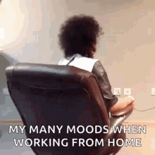 Working From Home Wfh Crazy Moods  GIF