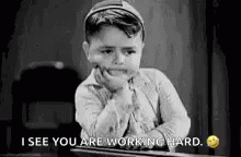 Working Hard Cute Vintage Keep Watching GIF