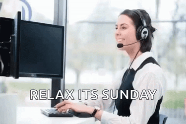 Working On Sunday Relax GIF