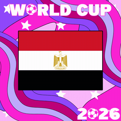 World Cup 2026 Poster With Egyptian Flag GIF