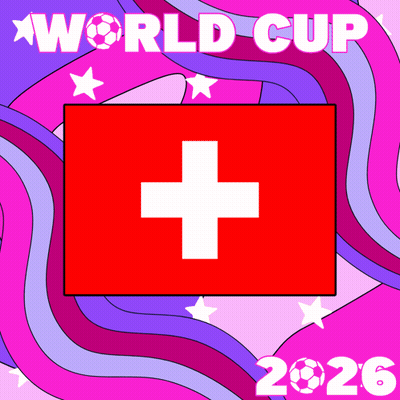 World Cup 2026 Poster With Swiss Flag GIF