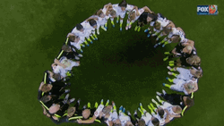 World Cup USA Women Soccer Team Aerial Shot GIF