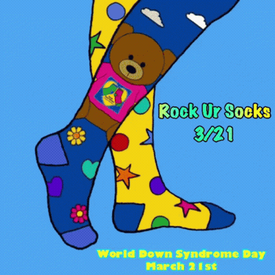 World Down Syndrome Day Poster With Socks