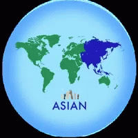 World Map With Asian Label GIF