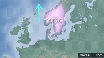 World Map With Words Ice And Green GIF