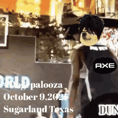 World Palooza Poster October 9 2021 Sugarland Texas GIF