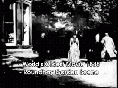 World's Oldest Movie Roundhay Garden Scene 1888 GIF