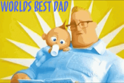 Worlds Best Dad Bob Parr GIF
