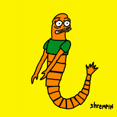 Worm Named Shrempin GIF