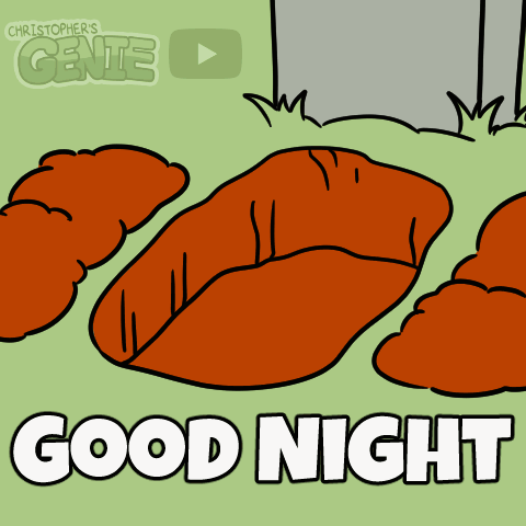 Worm With Words Good Night GIF