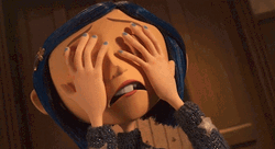 Worried Face Palm Coraline Tim Burton Animation GIF