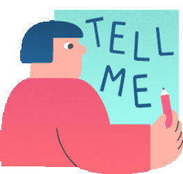 Worried Friend Says Caption Tell Me Sticker GIF