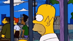 Worried Homer Simpson
