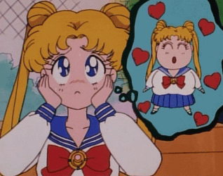 Worried Sailor Moon Funny Face GIF