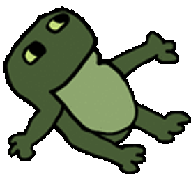 Worrysad Frog Sticker GIF