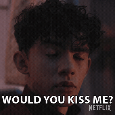 Would You Kiss Me Netflix Curly Haired Man GIF