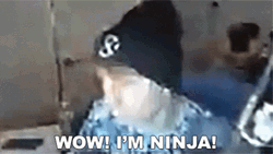Wow I'm A Ninja Snood GIF
