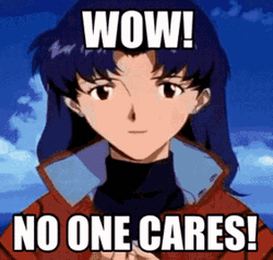 Wow No One Cares Neon Genesis Evangelion Characters GIF