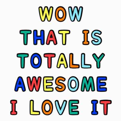 Wow Totally Awesome Poster GIF