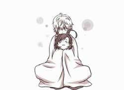 Anime love/couple/hugging