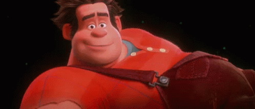 Wreck-It Ralph Is A Cartoon Character From The Movie Wreck-It Ralph And Is Smiling . GIF
