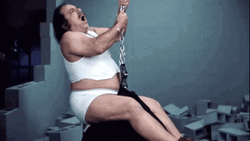Wrecking Ball Hilarious Chubby Man Meme GIF