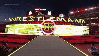 Wrestlemania Sign In Large Stadium GIF