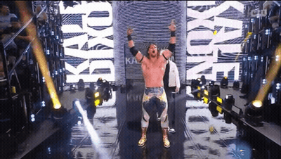 Wrestler Arms in Air With Kayfabe