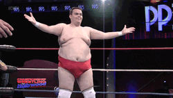 Wrestler Arms Wide Open Big Hugs GIF