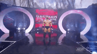 Wrestler Bastard Walking Down Runway GIF