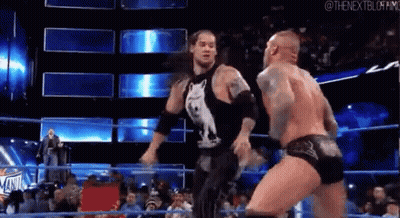 Wrestler Before Crowd Behind Barrier GIF