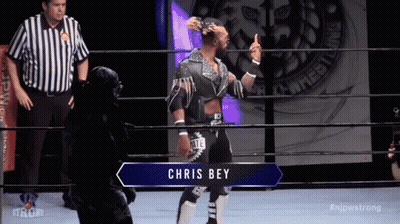 Wrestler Chris Bey In Ring GIF