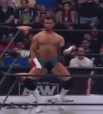 Wrestler Dancing In Ring With Crowd GIF