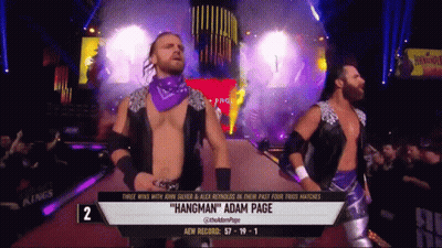 Wrestler Hangman Walking Down Ramp GIF