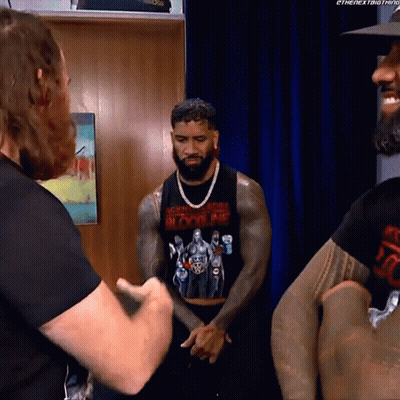 Wrestler Holding Championship Belt At WrestleMania Vegas GIF