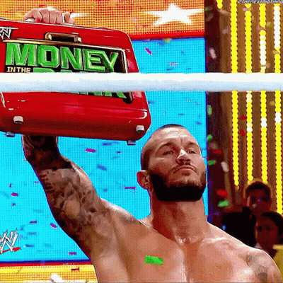 Wrestler Holding Red Briefcase Saying Money GIF