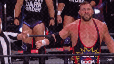 Wrestler In Black Dark Order Tank Top GIF