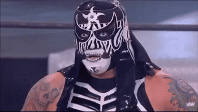 Wrestler In Black White Costume Ring With Tiffanykov24 GIF