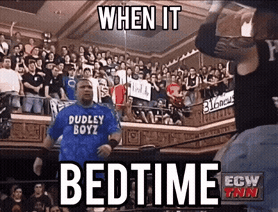 Wrestler In Blue Dudley Boyz Shirt Walking Out Of Ring GIF