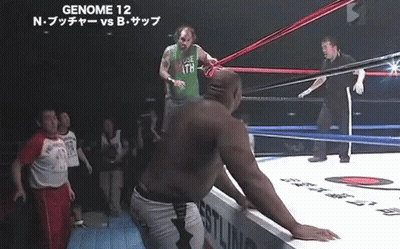 Wrestler In Green Shirt Saying Gene 12 GIF