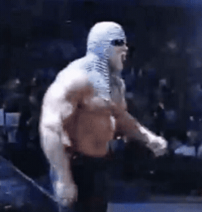Wrestler In Mask And Sunglasses GIF