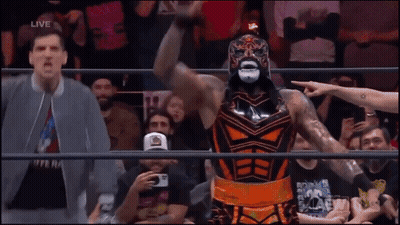 Wrestler In Mask Before Crowd GIF