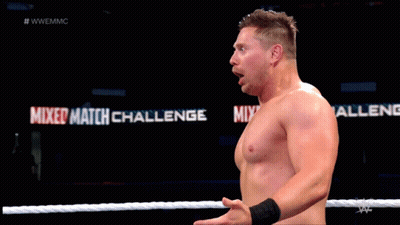 Wrestler In Mixed Match Challenge Ring GIF