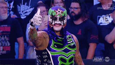 Wrestler In Purple And Green Thumbs Up GIF