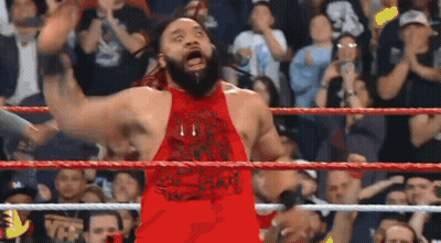 Wrestler In Red Tank Top GIF