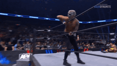 Wrestler In Ring With Dynamite GIF