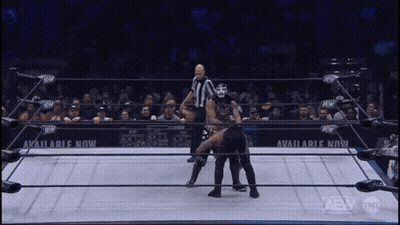 Wrestler In Ring With Number 10 On Shirt GIF