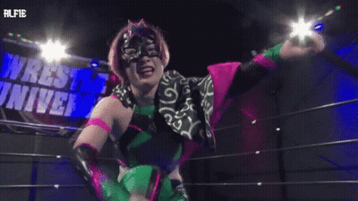 Wrestler In Ring With RLFIE Sign GIF