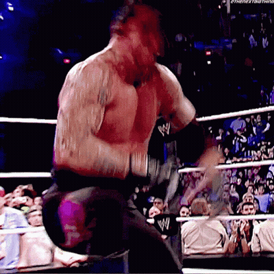 Wrestler In Ring With #Thenextbig GIF