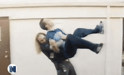 Wrestler In Skull And Crossbones Outfit GIF